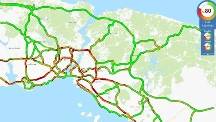 istanbul-da-trafik-yogunlugu-yuzde-80-e-ulasti