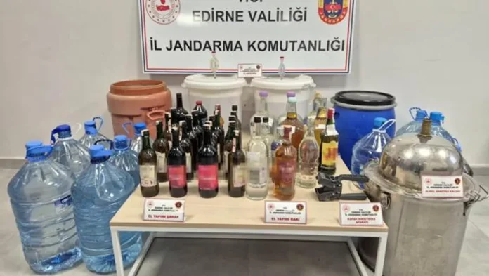 edirne-de-384-litre-sahte-icki-bulundu