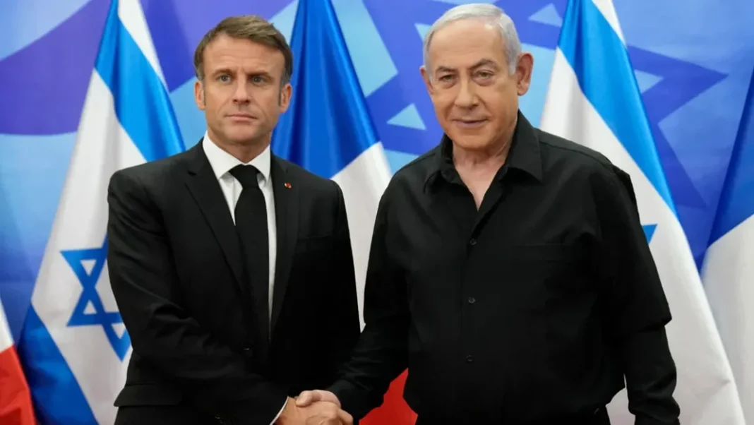netanyahu-macron-u-arayarak-protesto-etti
